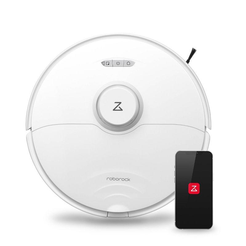 Roborock S8 White Cordless Robot Vacuum and Mop with Smart Mapping