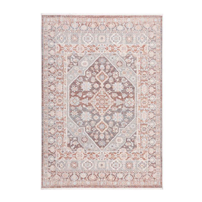 Town & Country Living Town & Country Everyday Rein Everwash Non-Slip Backing Washable Area Rug Brown/Grey