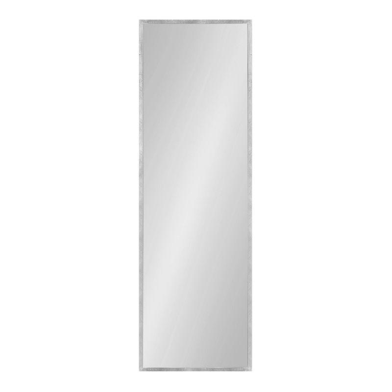 16" x 48" Travis Framed Decorative Wall Mirror Silver - Kate & Laurel All Things Decor: Modern Rectangle, MDF Frame, Wall Mount