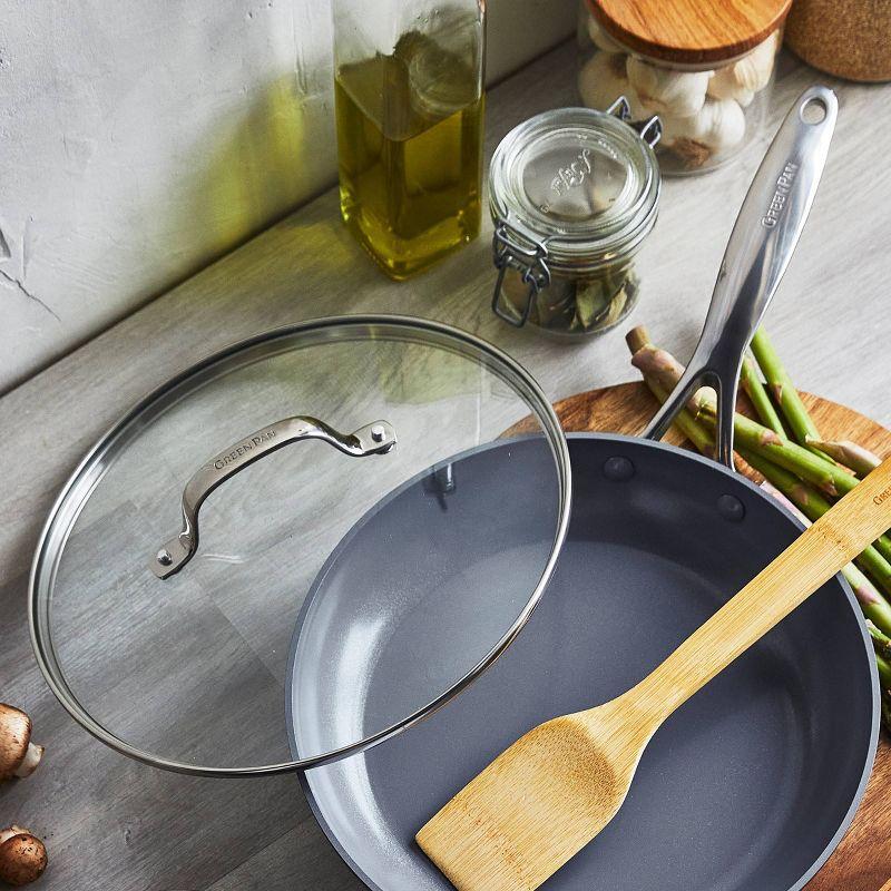 GreenPan GreenPan Valencia Pro Healthy Ceramic Nonstick 10" Frying Pan with Lid