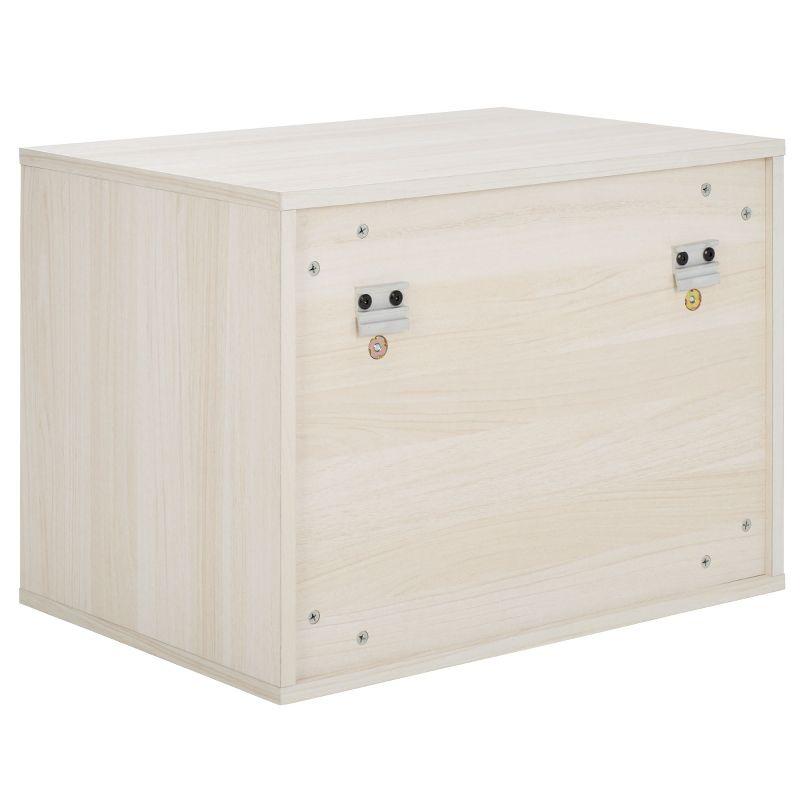 Lylia 2 Drawer Floating Nightstand - NST9615 - Bleached White/Gold - Safavieh
