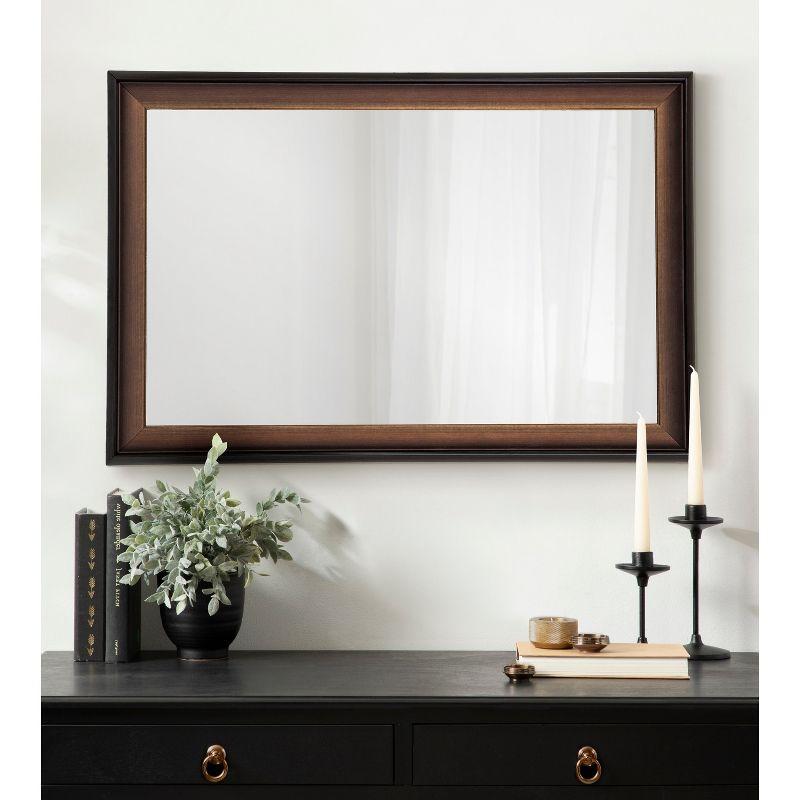 24"x36" Gotley Rectangle Wall Mirror Bronze - Kate & Laurel All Things Decor: Durable, Easy to Hang