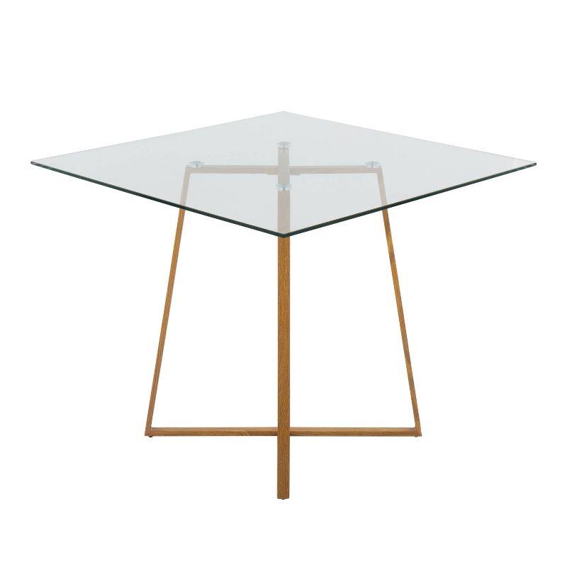 36" Cosmo Square Dining Table Glass - LumiSource