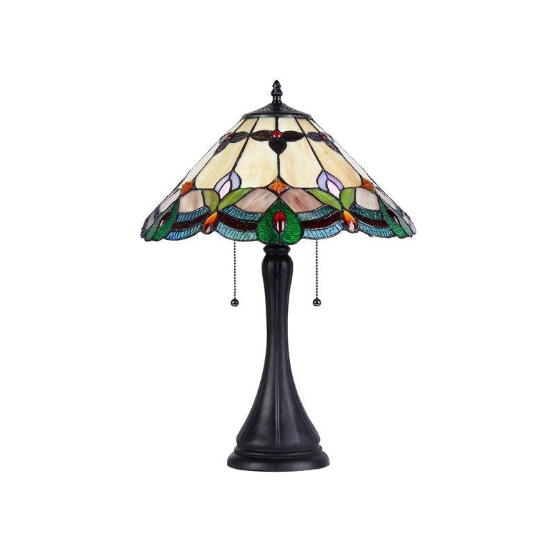 Chloe Lighting Jorgie Tiffany-style 2 Light Table Lamp 16" Shade