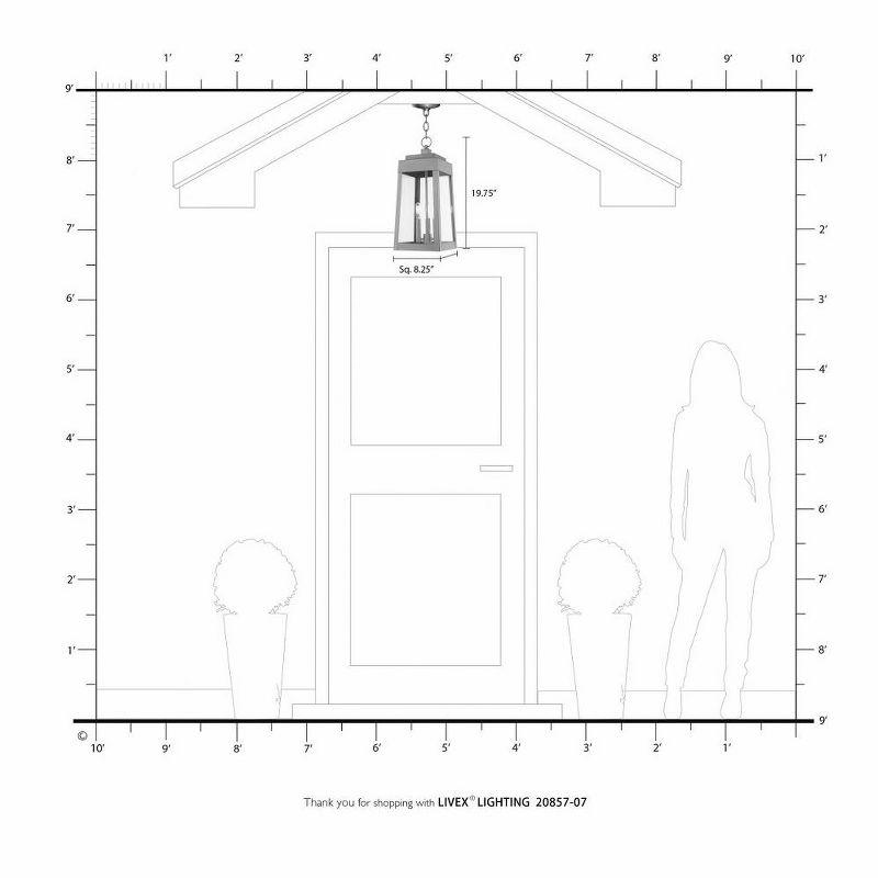 Livex Lighting Oslo 3 - Light Pendant in  Brushed Nickel