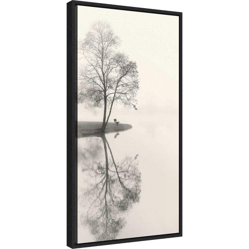 Amanti Art Tranquil Tree by Nicholas Bell Canvas Wall Art Print Framed 14 x 27-in.