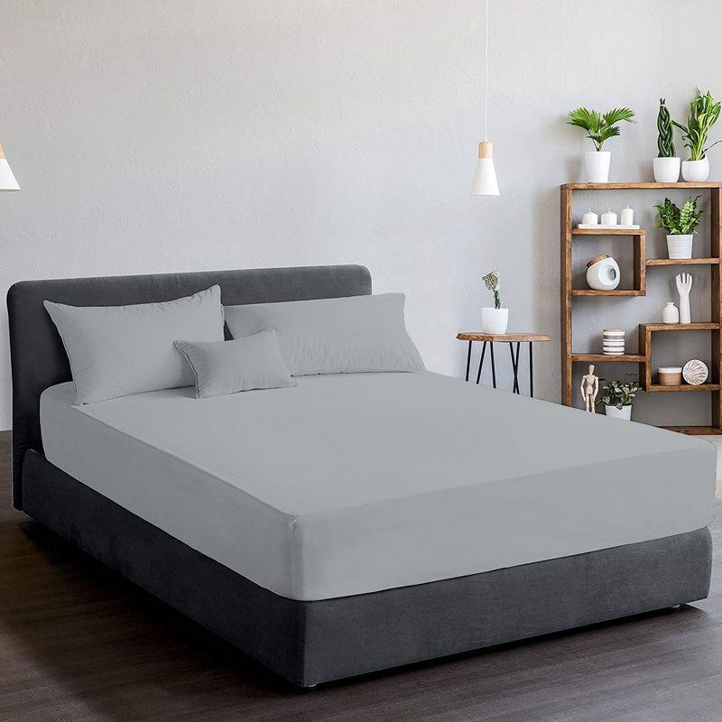 Color Sense 100% Cotton Ultra-Light Fitted Sheet