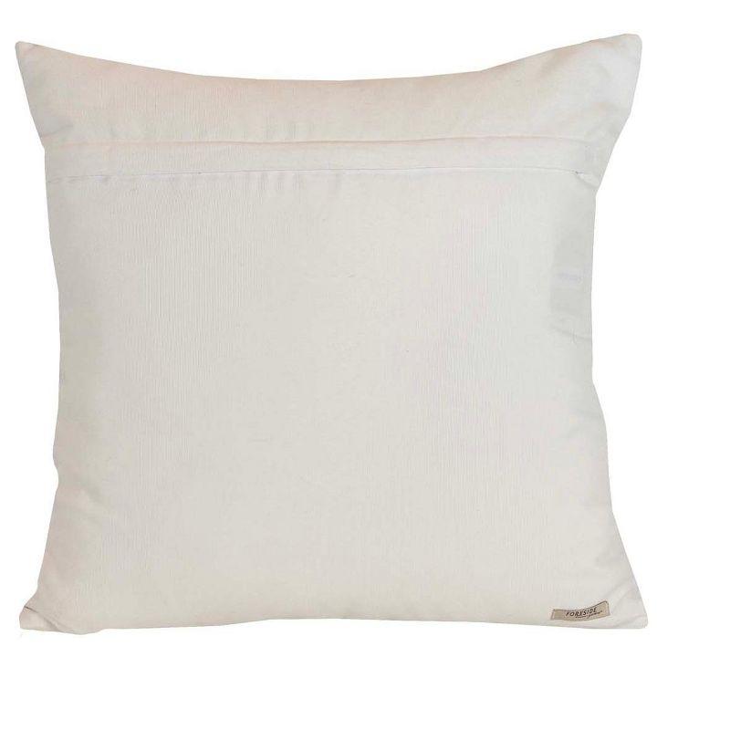 Foreside Home & Garden Foreside Home & Garden 20x20 Outdoor Indoor Wide Stripe Filled Throw Pillow Green Polyester