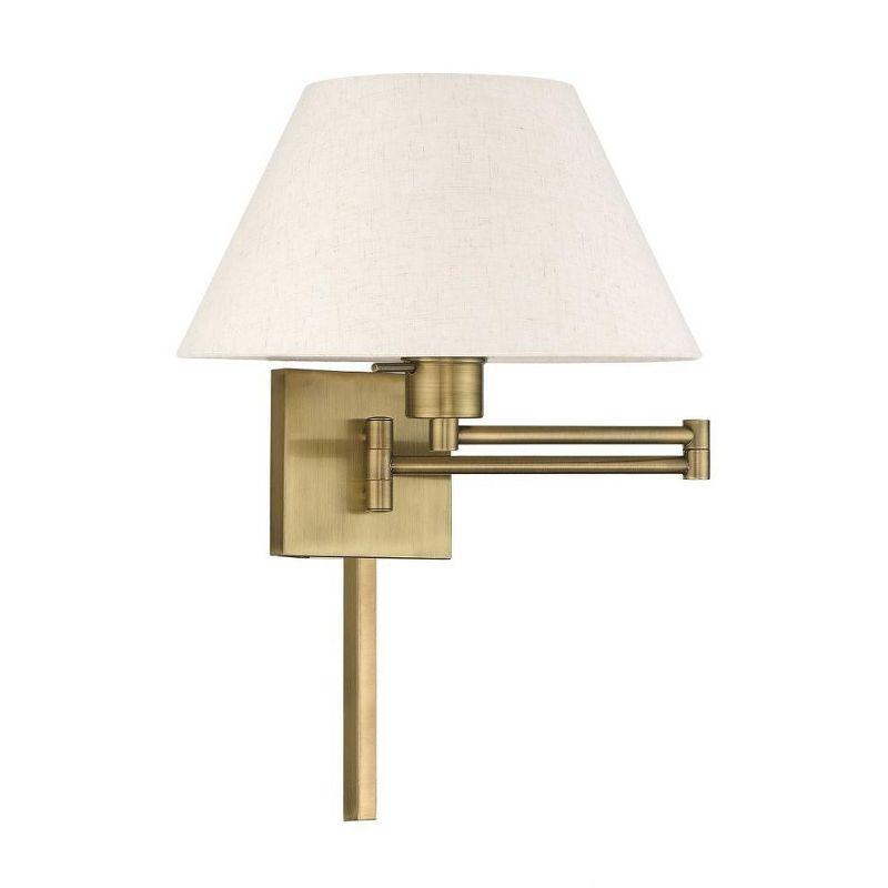 Livex Lighting 1 - Light Wall Light in  Antique Brass