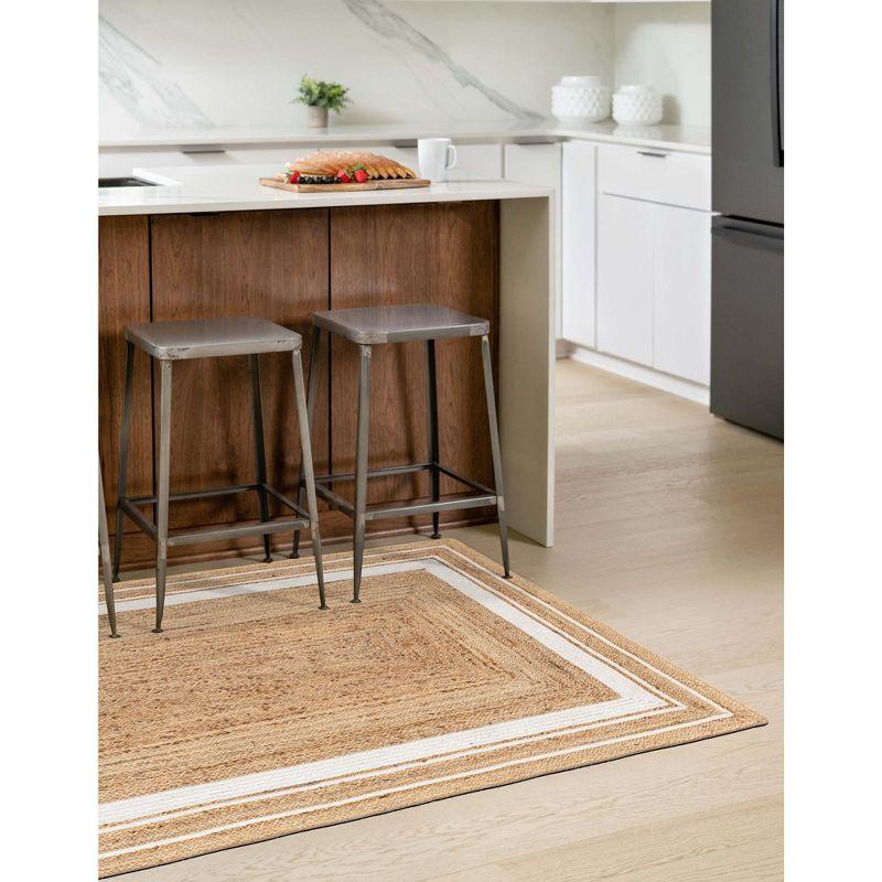 Unique Loom 5' 1 x 8' 0 Gujarat Braided Jute Rectangle Area Rug