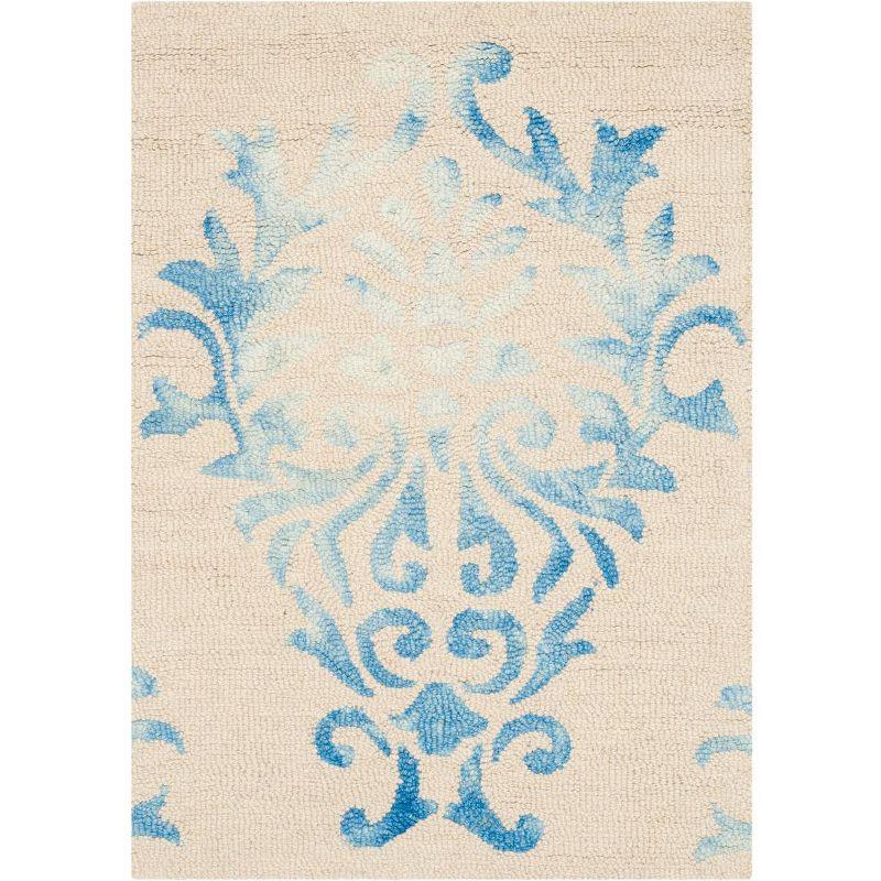 Dip Dye DDY516 Hand Tufted Accent Rug - Beige/Blue - 3'x5' - Safavieh.