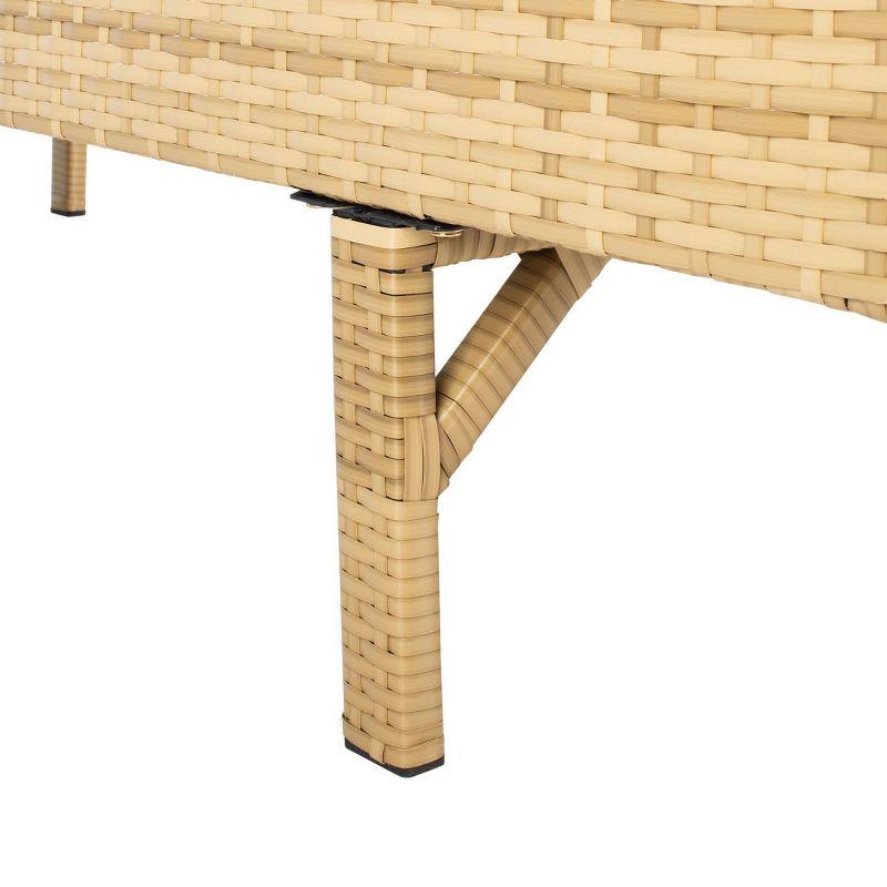 Cam Sunlounger - Outdoor - PAT7501 - Natural/White -Safavieh