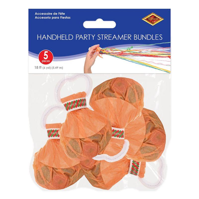Beistle Handheld Party Streamer Bundles, (5/Pkg) Multicolored