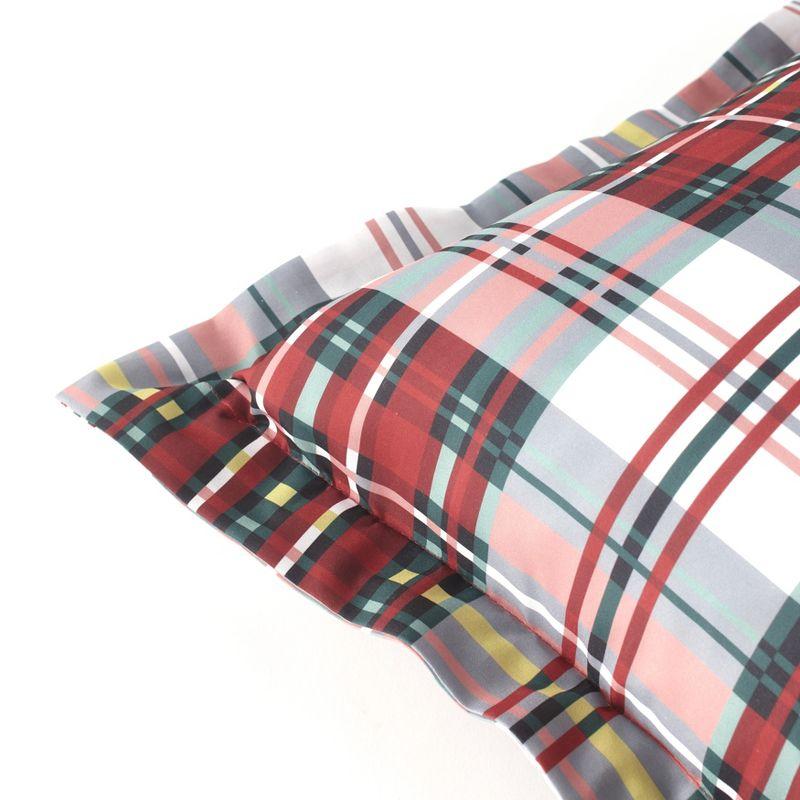 Red Tartan Plaid Polyester Standard Pillow Sham