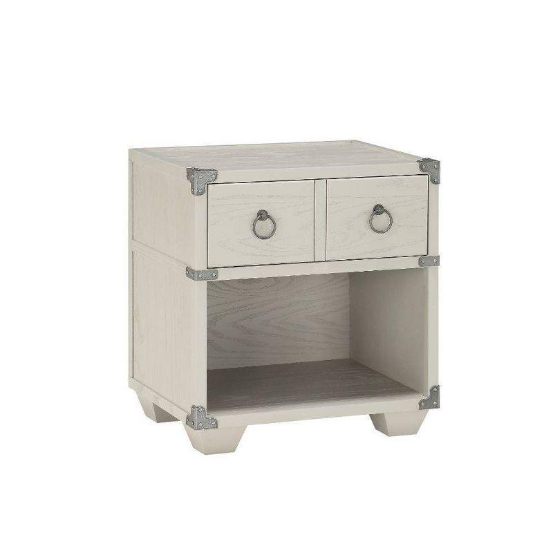 Orchest 25" Modern Gray 1-Drawer Nightstand with USB Dock