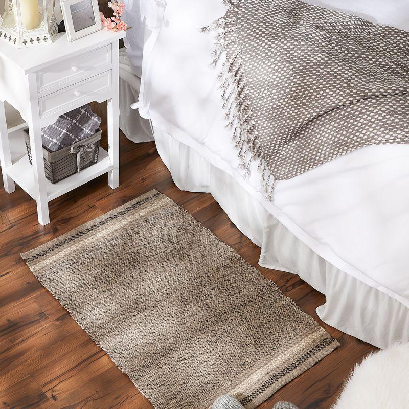 Design Imports Modern Edge Stripe - Stone - 2 X 3 Ft