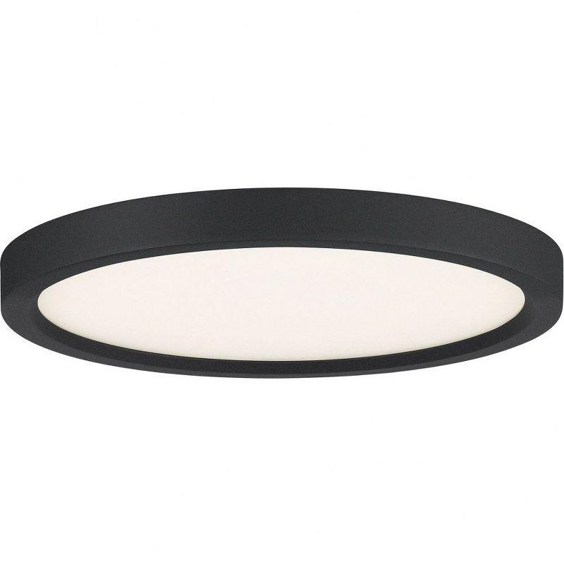 Quoizel Lighting Outskirts 1 - Light Flush Mount in  Earth Black