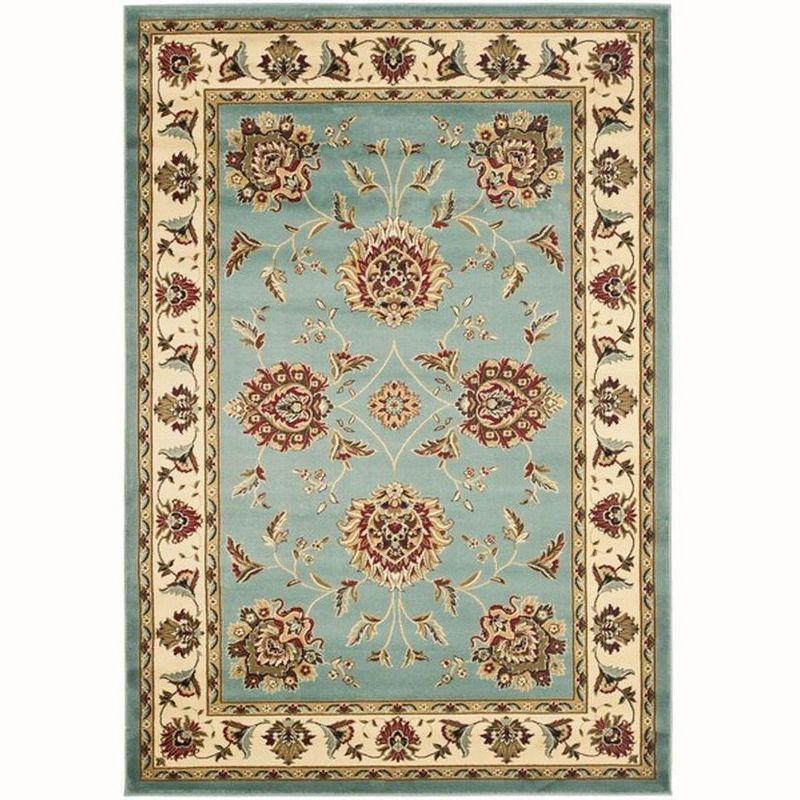 Lyndhurst LNH555 Power Loomed Area Rug - Blue/Ivory - 5'3"x7'6" - Safavieh