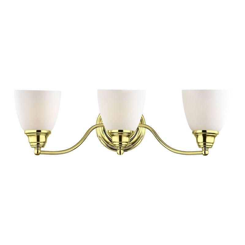 Livex Lighting Somerville 3 - Light Vanity in  Polished Brass