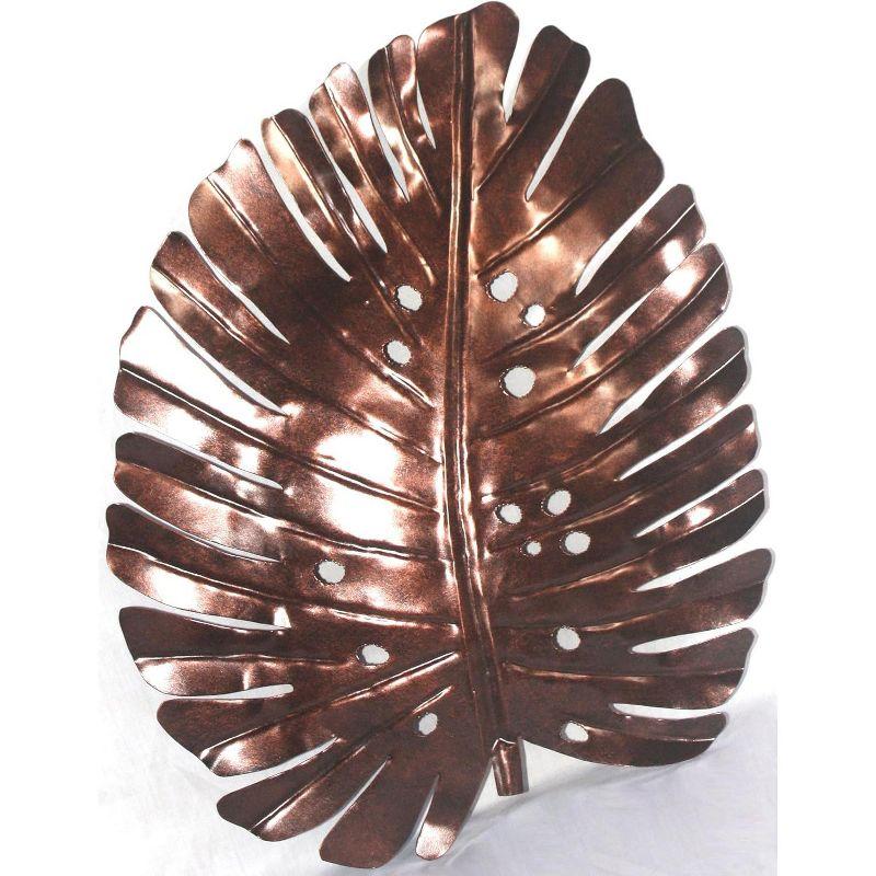 Bronze Iron Philodendron Leaf Wall Decor