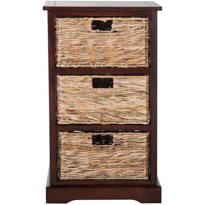 Halle Storage Side Table - AMH5738 - Cherry - Safavieh Couture