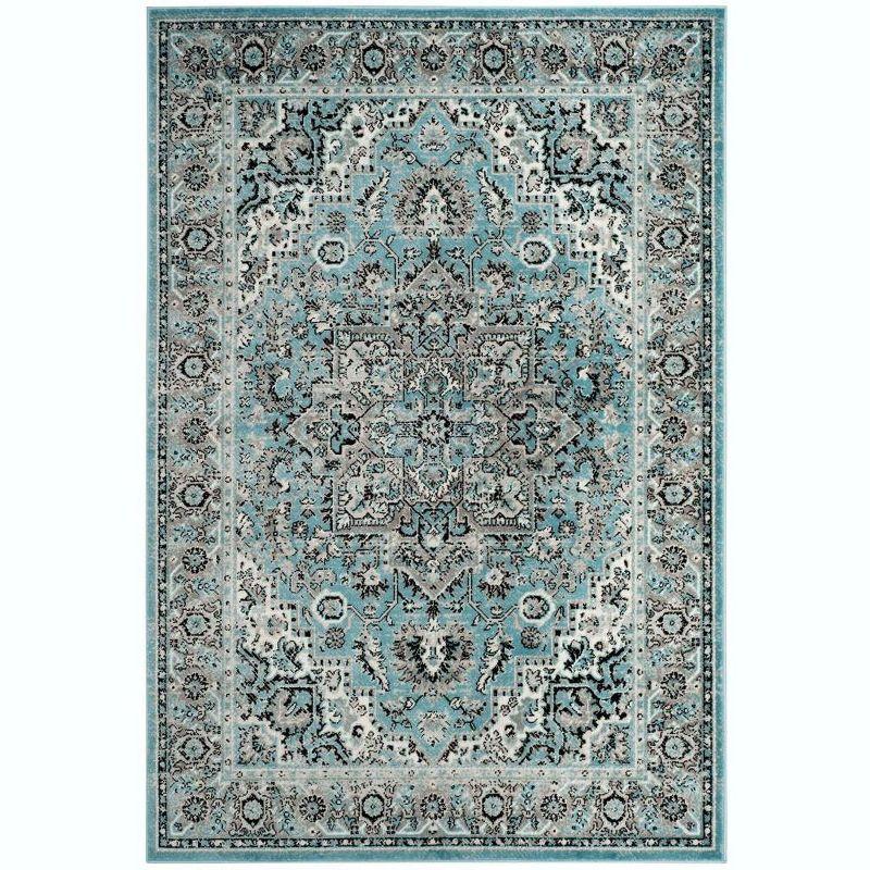 Skyler SKY126 Power Loomed Indoor Area Rug - Blue/Ivory - 5'1"x7'6" - Safavieh.