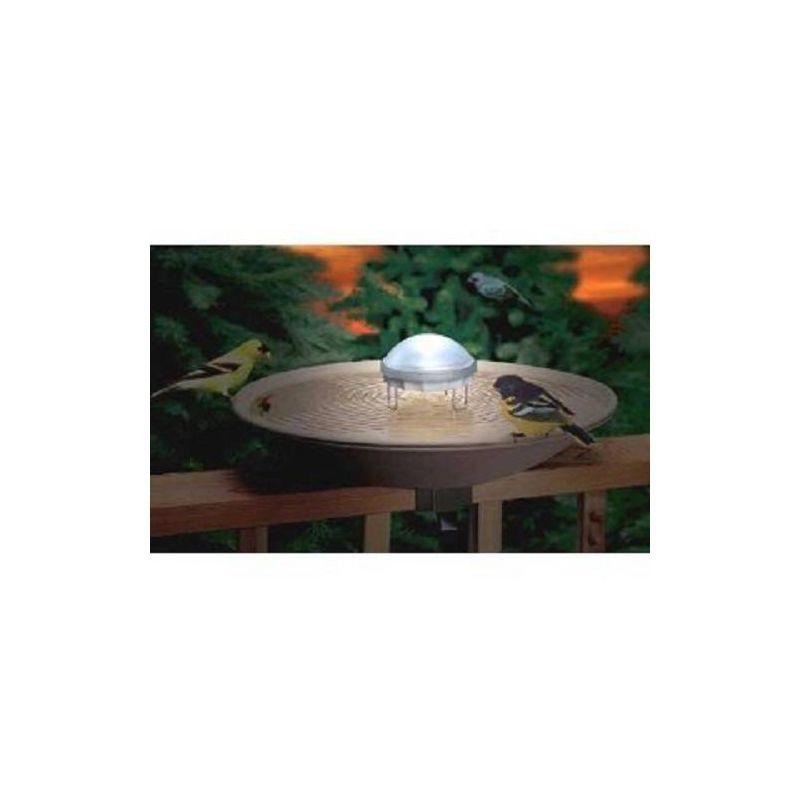 Water Wiggler Bird Bath Water Agitator, Includes Rainbow Night Light