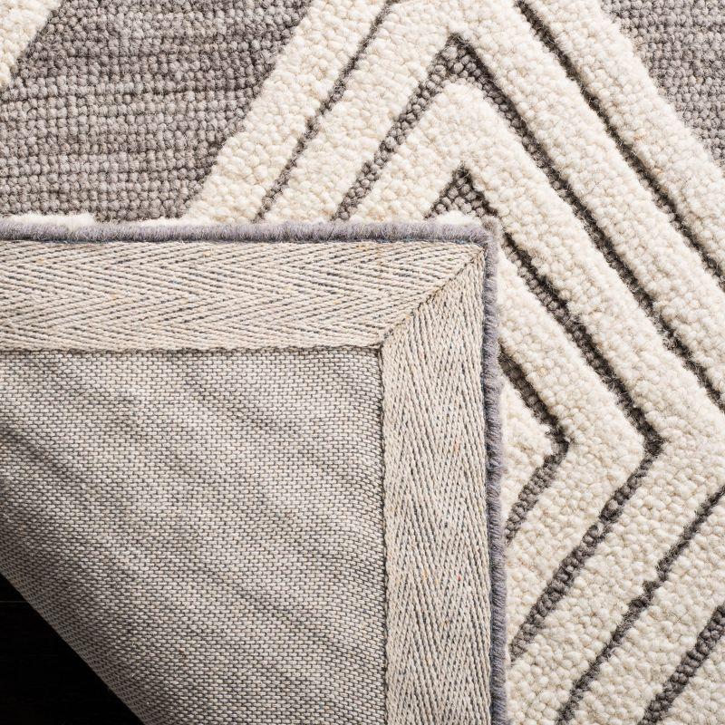 Blossom BLM111 Hand Tufted Runner Rug - Dark Gray/Ivory - 2'3"x8' - Safavieh.