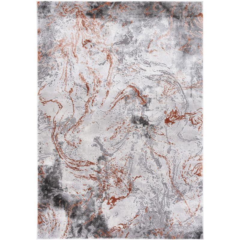 Craft CFT864 Loomed Indoor Area Rug - Grey/Orange - 8'x10' - Safavieh