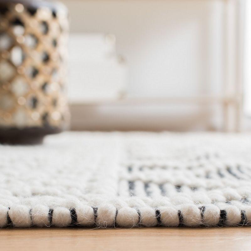 Natura NAT853 Hand Woven Area Rug - Ivory/Black - 3'x5' - Safavieh.