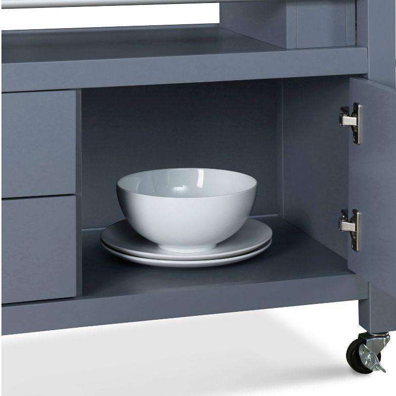ClickDecor Gerolakkos ClickDecor Anson Kitchen Island Bar Cart with Storage