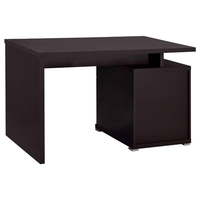 Irving 2 Drawer Office Desk with Reversible Cabinet - Coaster