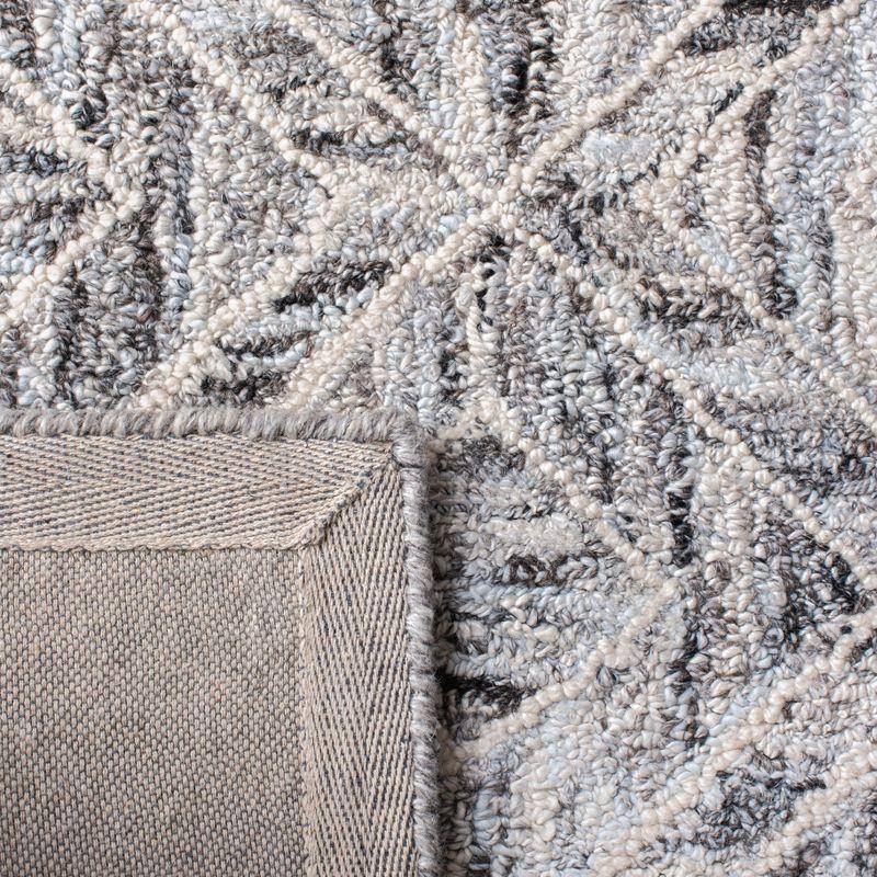 Abstract ABT631 Hand Tufted Runner Rug - Grey/Beige - 2'3"x8' - Safavieh.