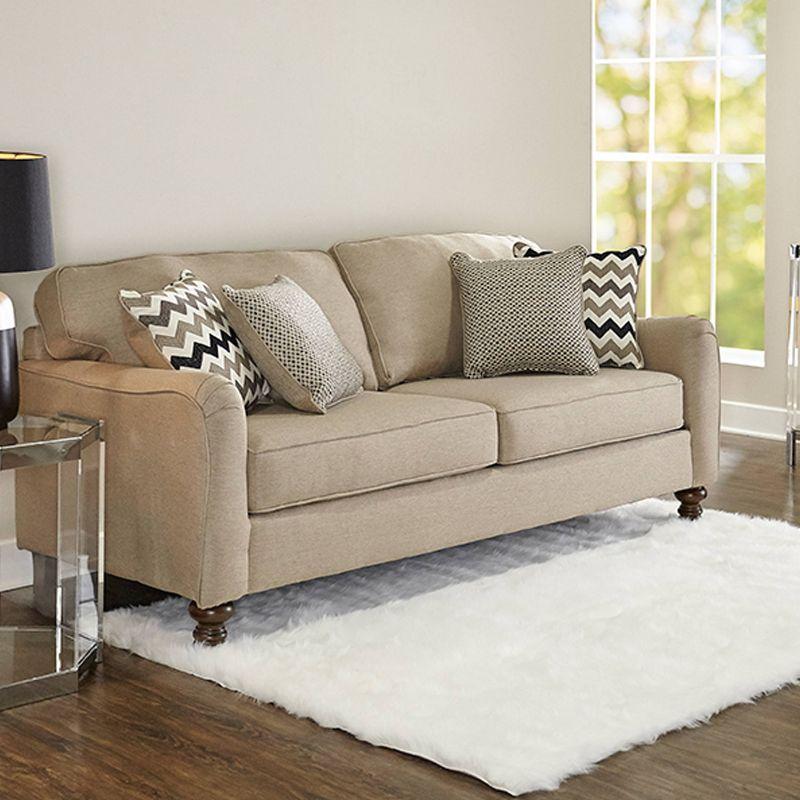 3'x5' Faux Sheepskin Accent Rug White - Linon: Modern High Pile Indoor Handmade Rectangle Rug