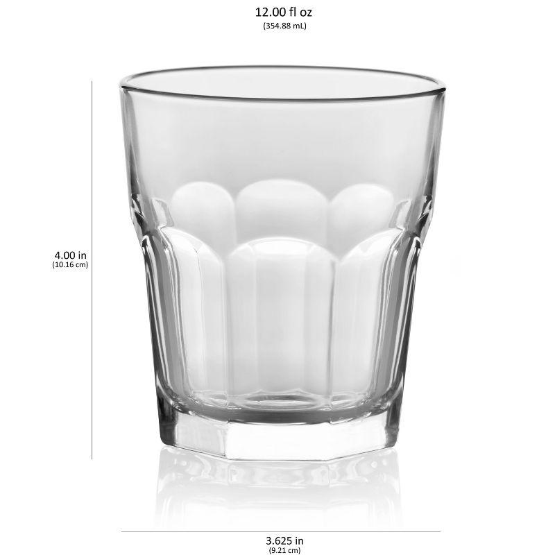 Libbey Gibraltar Rocks Glasses, 12-ounce