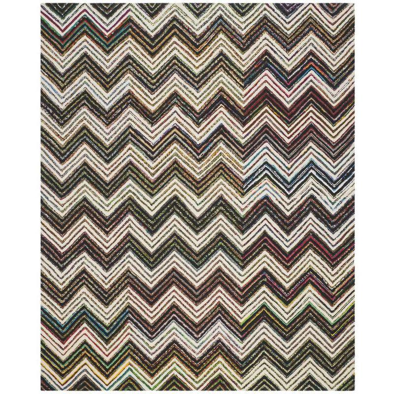 Nantucket NAN601 Hand Tufted Area Rug - Ivory/Black - 6'x9' - Safavieh.