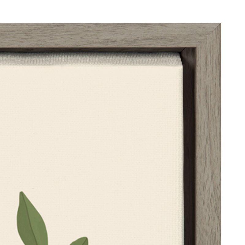 18" x 24" Sylvie 535 Garden Framed Canvas by Mia Charro Gray - Kate & Laurel All Things Decor