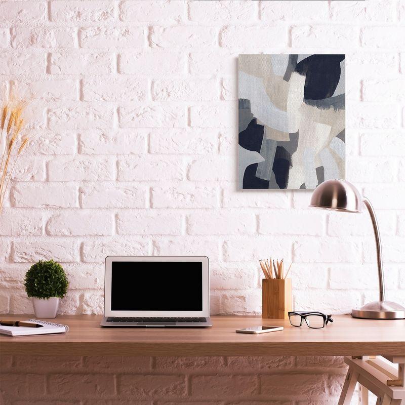 Neutral Tone Abstract Shapes Canvas Wall Art, 25 x 31