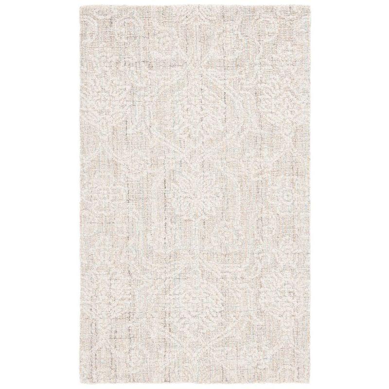 Ebony EBN111 Hand Tufted Accent Rug - Grey/Ivory - 3'x5' - Safavieh.