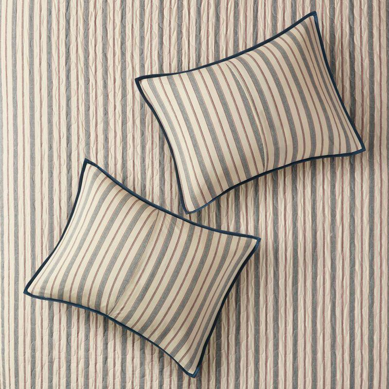 Lucy Reversible Cotton Twill Quilt Set with Throw Pillows