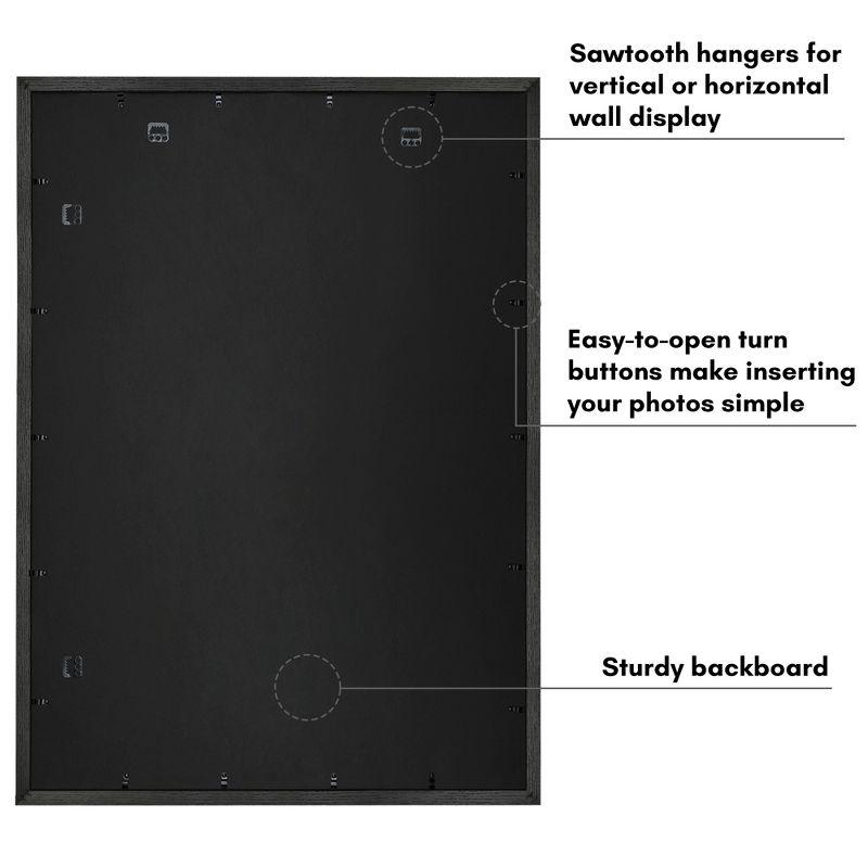 Americanflat Picture Frame - Frame with Mat - Wide Molding - Shatter-Resistant Glass | Wayfair