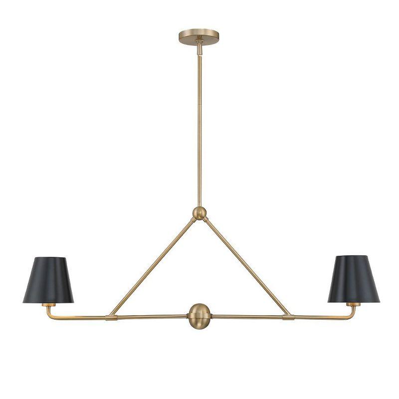 Crystorama Lighting Xavier 2 - Light Chandelier in  Vibrant Gold