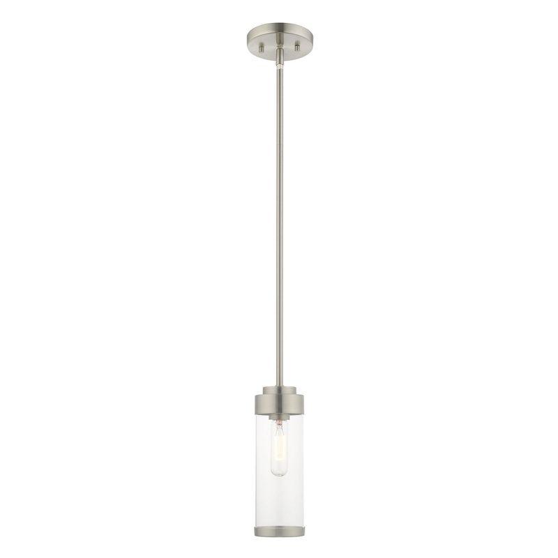Livex Lighting Hillcrest 1 - Light Pendant in  Brushed Nickel