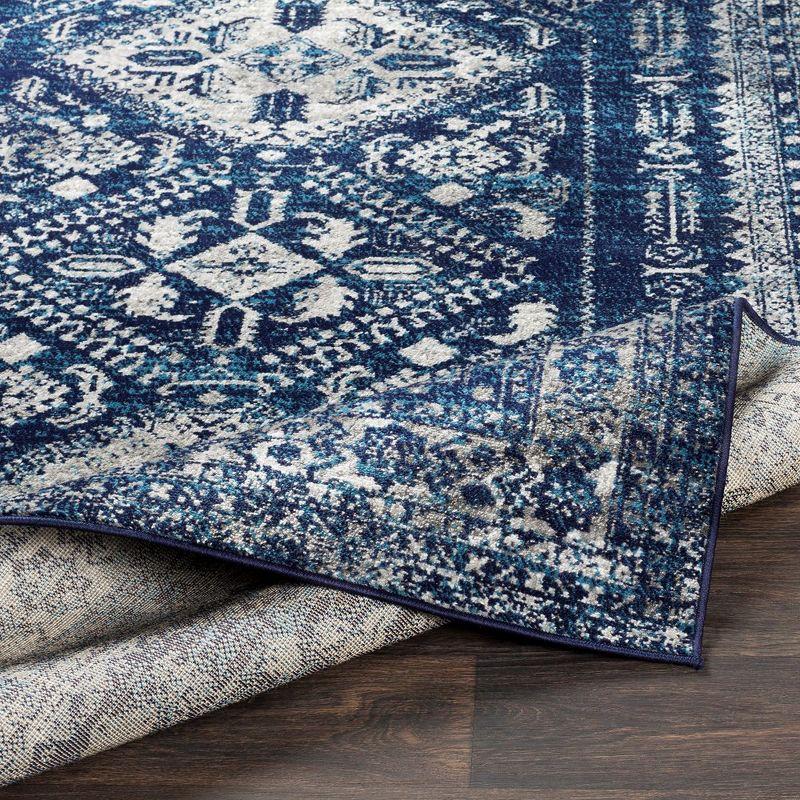 Livabliss Monte Carlo 6'7"x9' Rectangle Woven Indoor Area Rugs Navy