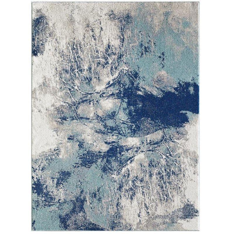 Luxe Weavers Abstract Color Splash Modern Area Rug