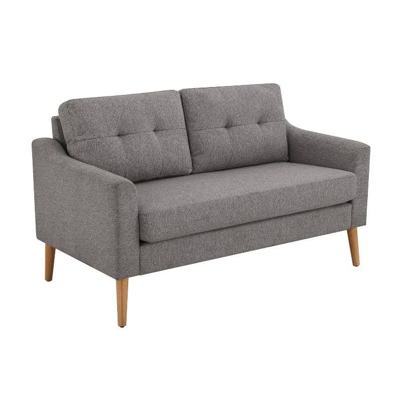 Serta Bellamy 2 in 1 Convertible Loveseat Chaise and Ottoman