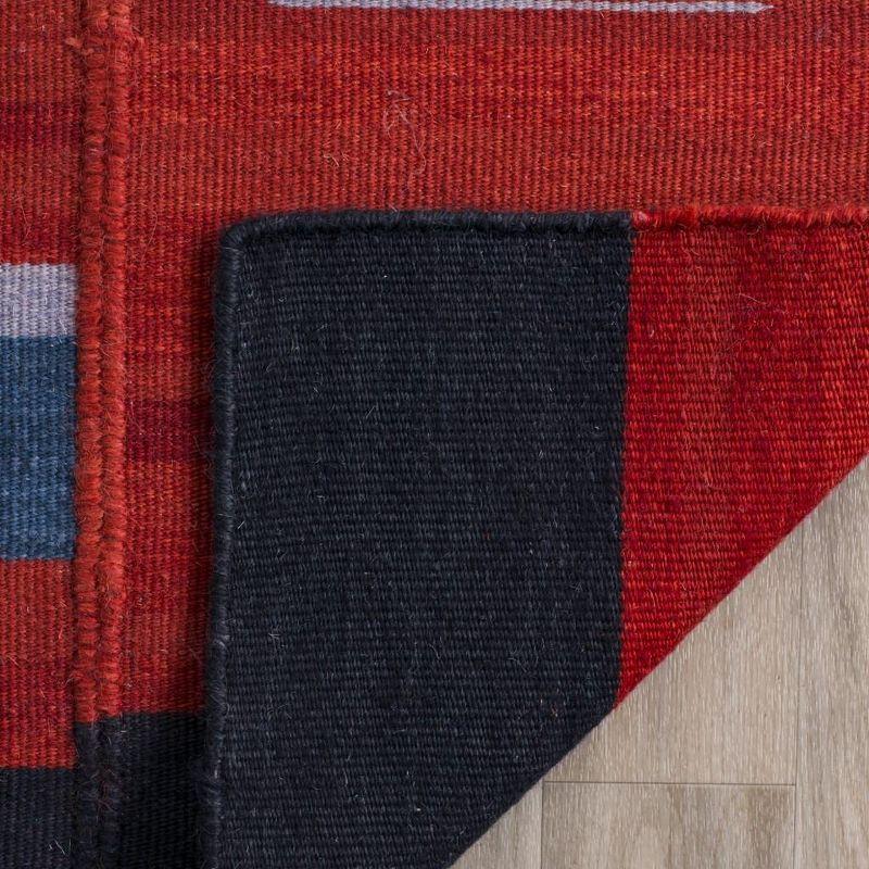 Kilim KLM814 Hand Woven Area Rug - Red - 4'x6' - Safavieh.