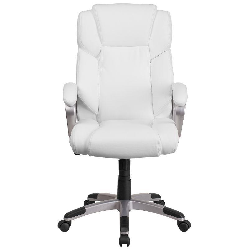 Flash Furniture Mid-Back LeatherSoftSoft Executive Swivel Office Chair with Padded Arms