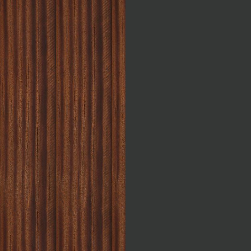 Inbox Zero Round Magnetic Wall Chalkboard With Rustic Brown Frame