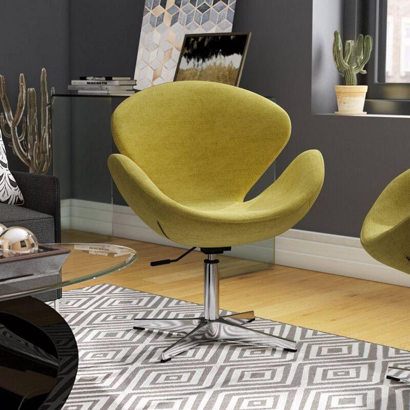 Skakke Upholstered Swivel Accent Chair